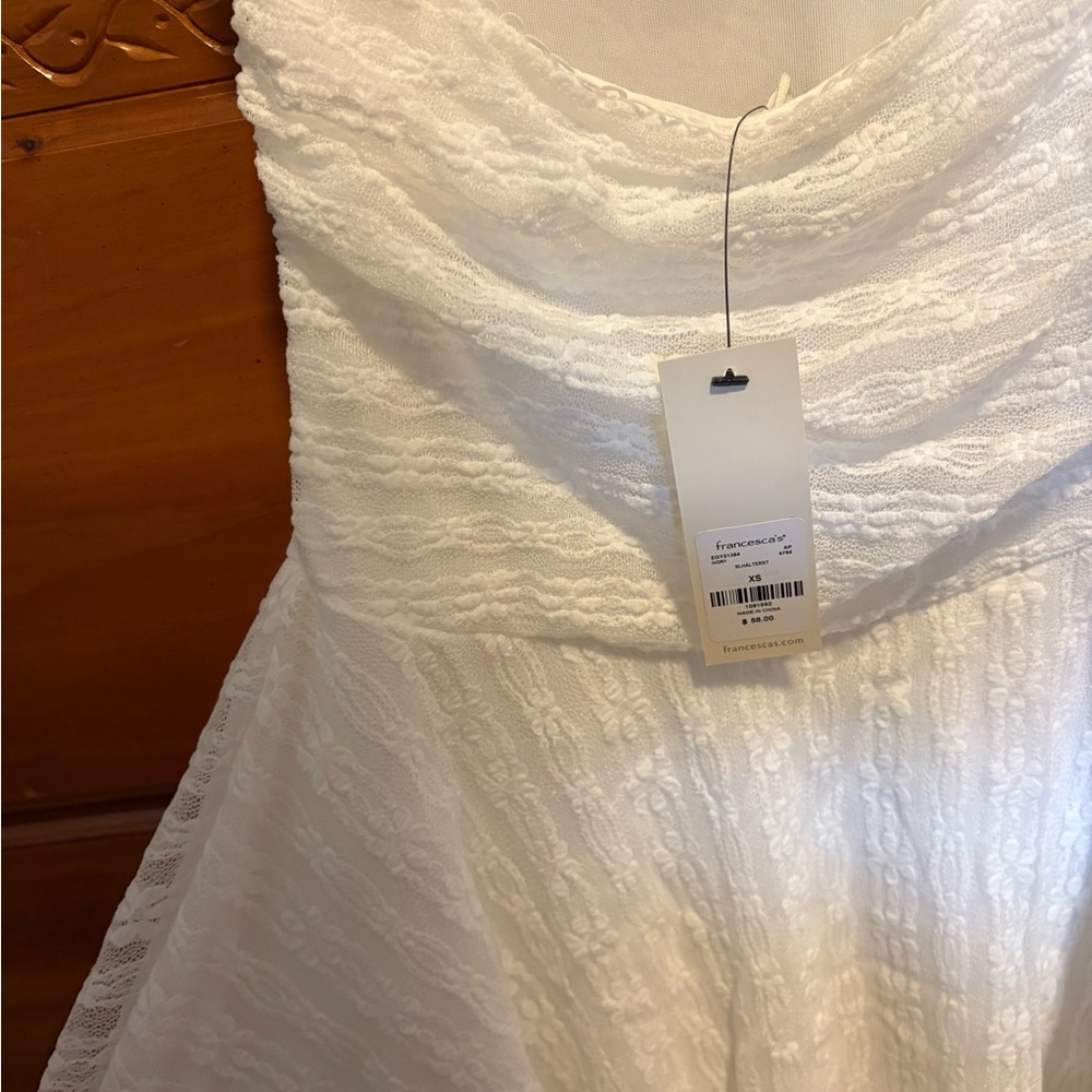 Francesca's Collections White Backless Halter Dre… - image 3